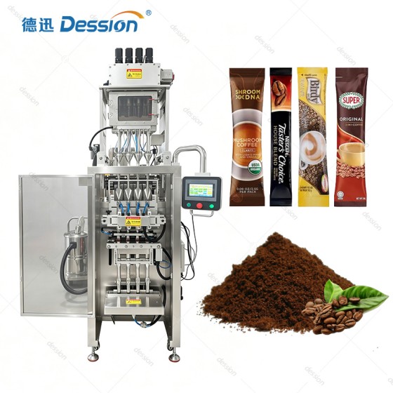 High-Speed Multi-Lane Instant Coffee Powder Packaging Machine with Servo Auger
